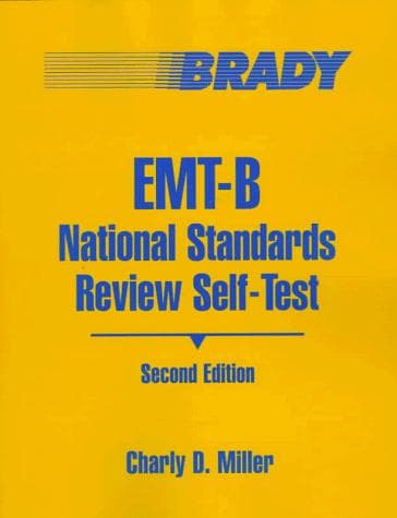 Cover of EMT-B national standards review self-test by C. D. Miller