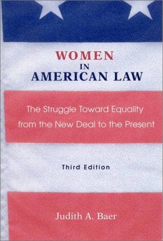 Cover of Women in American law by Judith A. Baer