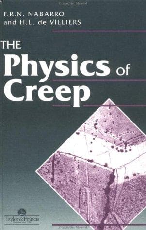 Cover of The physics of creep by Frank Reginald Nunes Nabarro