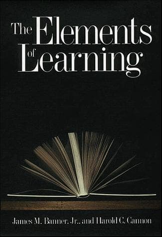 Cover of The elements of learning by James M. Banner