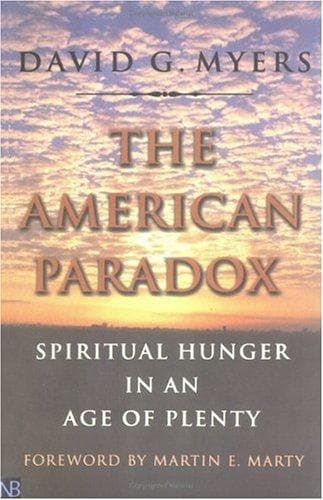 Cover of The American Paradox by David G. Myers