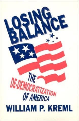 Cover of Losing balance by William P. Kreml