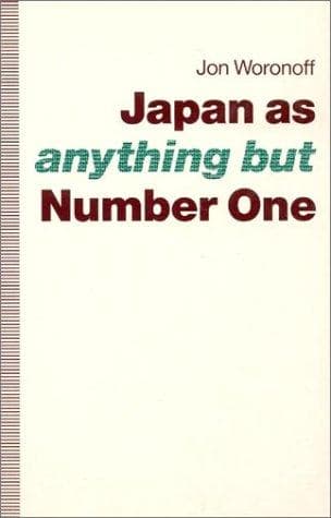 Cover of Japan as -anything but- number one by Jon Woronoff