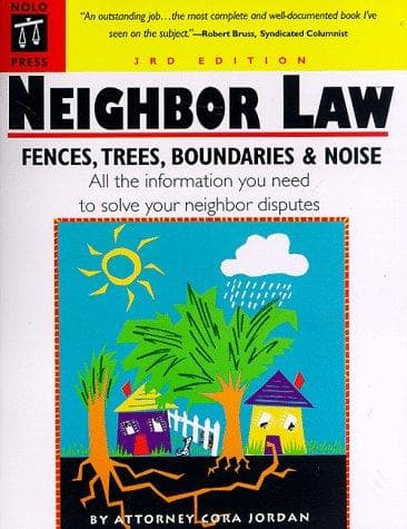 Cover of Neighbor law by Cora Jordan