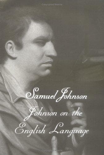 Cover of Johnson on the English language by Samuel Johnson