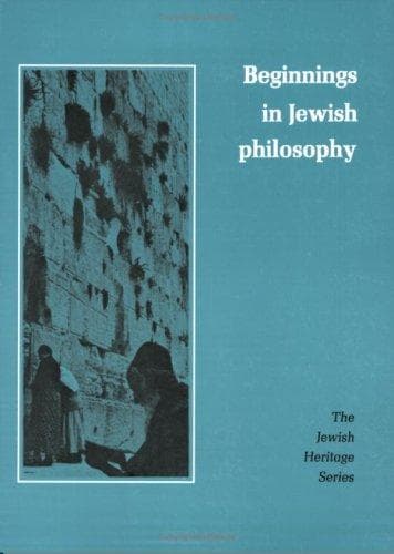 Cover of Beginnings in Jewish philosophy by Meyer Levin