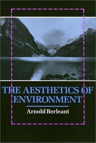 Cover of The aesthetics of environment by Arnold Berleant