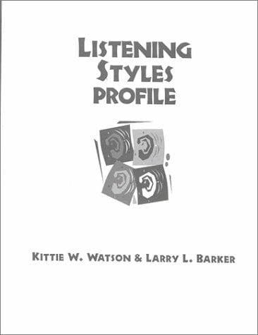 Cover of Listening styles profile by Kittie W Watson