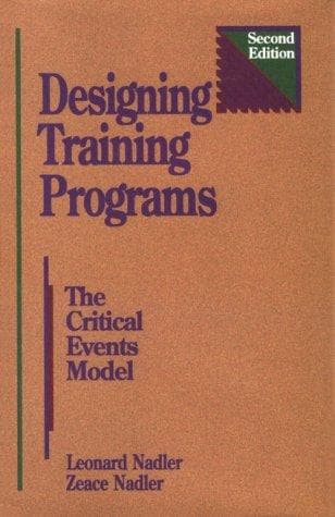 Cover of Designing training programs by Leonard Nadler