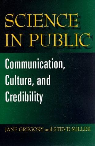 Cover of Science in public by Jane Gregory
