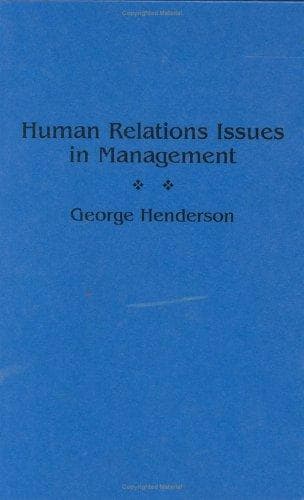 Cover of Human relations issues in management by Henderson, George