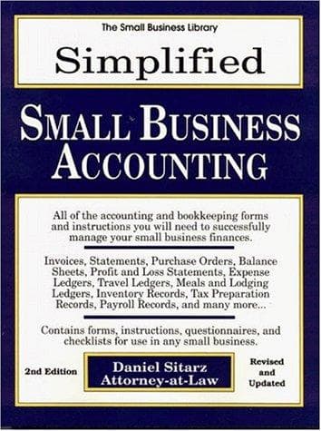 Cover of Simplified small business accounting by Dan Sitarz
