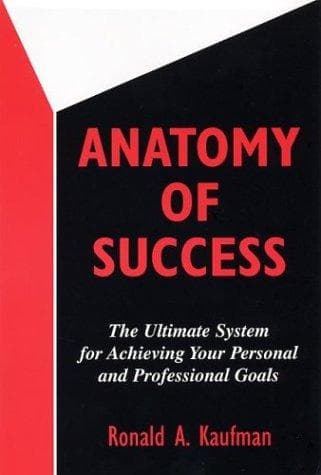 Cover of Anatomy of success by Ronald A. Kaufman