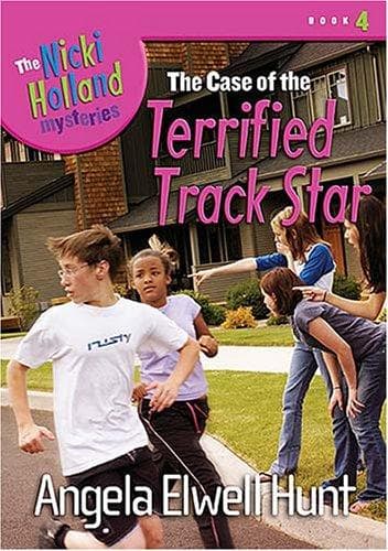 Cover of The Case of the Terrified Track Star by Angela Elwell Hunt