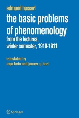 Cover of The Basic Problems of Phenomenology by Edmund Husserl
