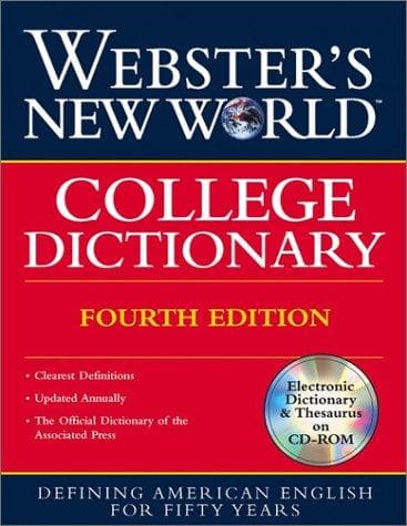 Cover of Webster's New World College Dictionary by Michael Agnes