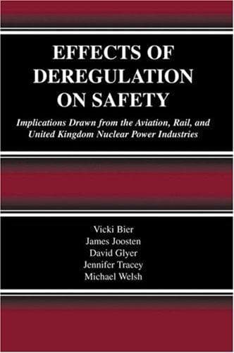 Cover of Effects of deregulation on safety by [name missing]