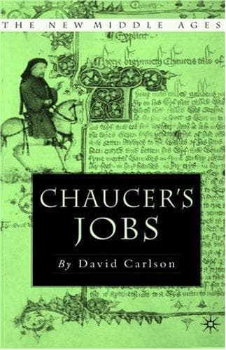 Cover of Chaucer's jobs by David R. Carlson