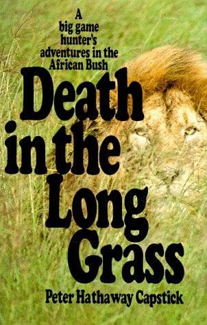 Cover of Death in the long grass by Peter Capstick