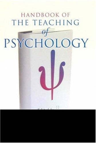 Cover of Handbook of the Teaching of Psychology by Stephen F. Davis