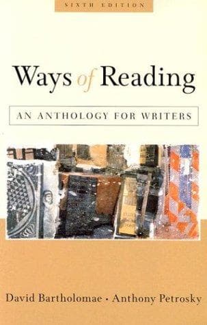 Cover of Ways of reading by David Bartholomae