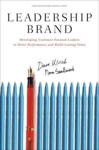 Cover of Leadership brand by David Ulrich