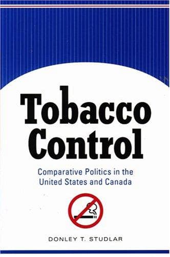 Cover of Tobacco control by Donley T. Studlar