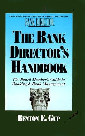 Cover of The bank director's handbook by Benton E. Gup