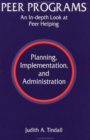 Cover of Peer programs by Judith A. Tindall