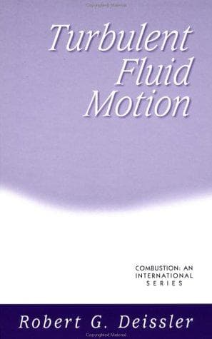 Cover of Turbulent fluid motion by Robert G. Deissler