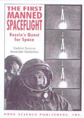 Cover of The first manned spaceflight by Vladimir Suvorov