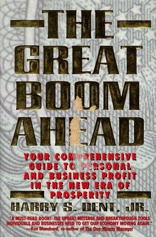 Cover of The great boom ahead by Dent, Harry S