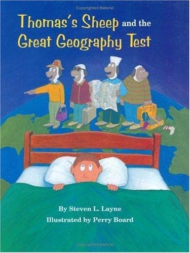 Cover of Thomas's sheep and the great geography test by Steven L. Layne