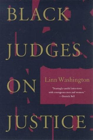 Cover of Black Judges on Justice by Linn Washington