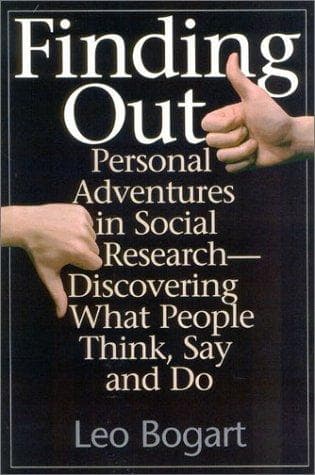 Cover of Finding Out by Leo Bogart