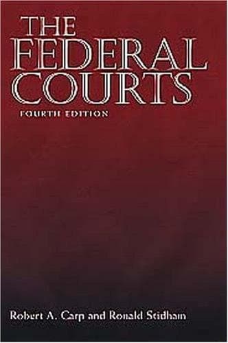 Cover of The federal courts by Robert A. Carp