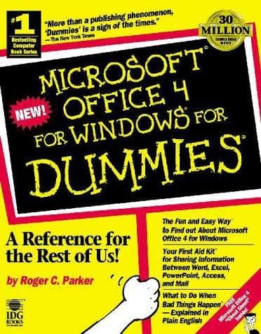 Cover of Microsoft Office 4 for Windows for dummies by Roger C. Parker