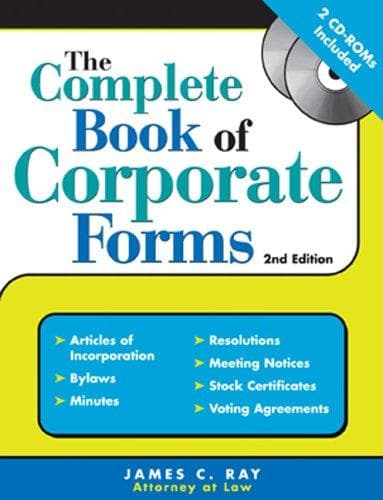 Cover of The complete book of corporate forms by Ray, James C