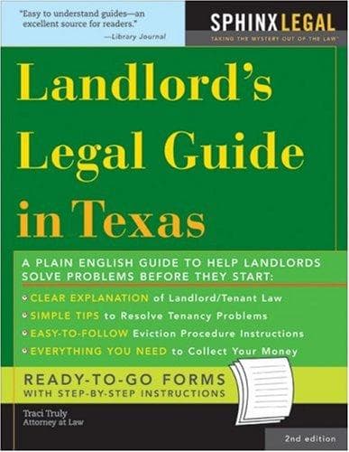 Cover of "Landlord's Legal Guide in Texas, 2E" (Legal Survival Guides) by Traci Truly