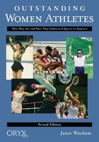 Cover of Outstanding women athletes by Janet Woolum