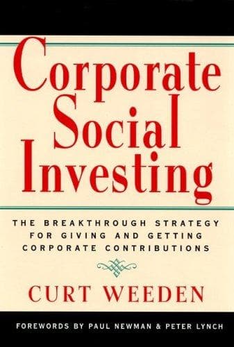 Cover of Corporate social investing by Curt Weeden