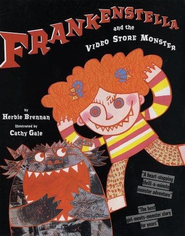 Cover of Frankenstella and the video store monster by Herbie Brennan