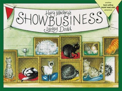 Cover of Hairy Maclary's showbusiness by Lynley Dodd