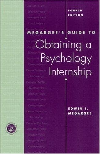 Cover of Megargee's guide to obtaining a psychology internship by Edwin Inglee Megargee