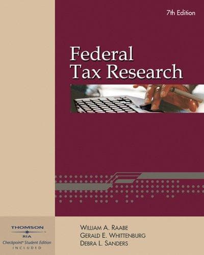 Cover of Federal tax research by William A. Raabe