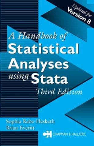 Cover of A handbook of statistical analyses using Stata by S. Rabe-Hesketh
