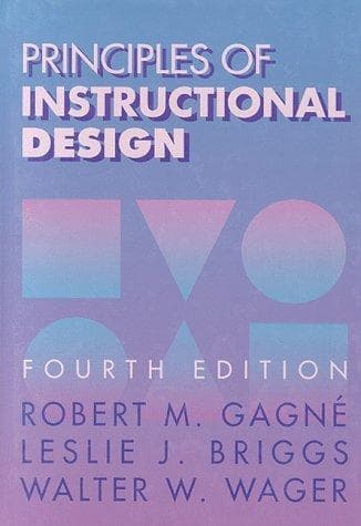 Cover of Principles of instructional design by Robert Mills Gagné