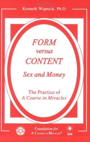 Cover of Form vs. content by Kenneth Wapnick