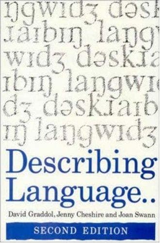 Cover of Describing language by David Graddol