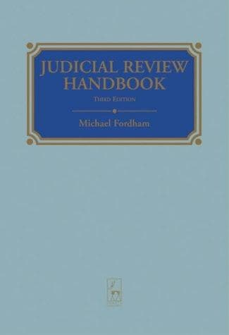 Cover of Judicial review handbook by Fordham, Michael
